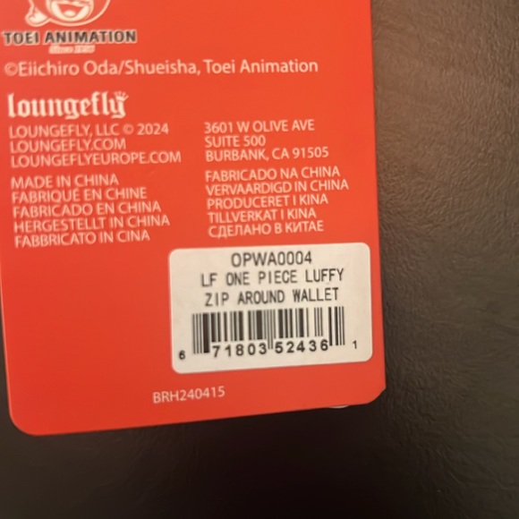 COPY - NYCC Limited Edition One Piece Luffy Jolly Roger Zip Around Wallet - Picture 5 of 5